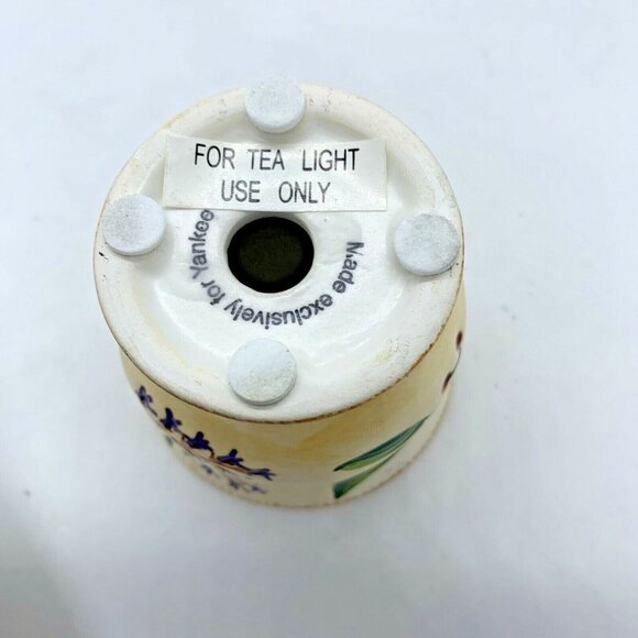 Yankee Candle Matching Floral Tea Light & 8" Inch Plate Set - Picture 9 of 9